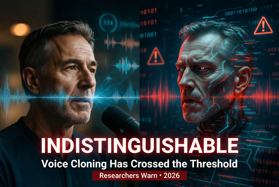 Voice Cloning Has Crossed the Indistinguishable Threshold, Researchers Warn